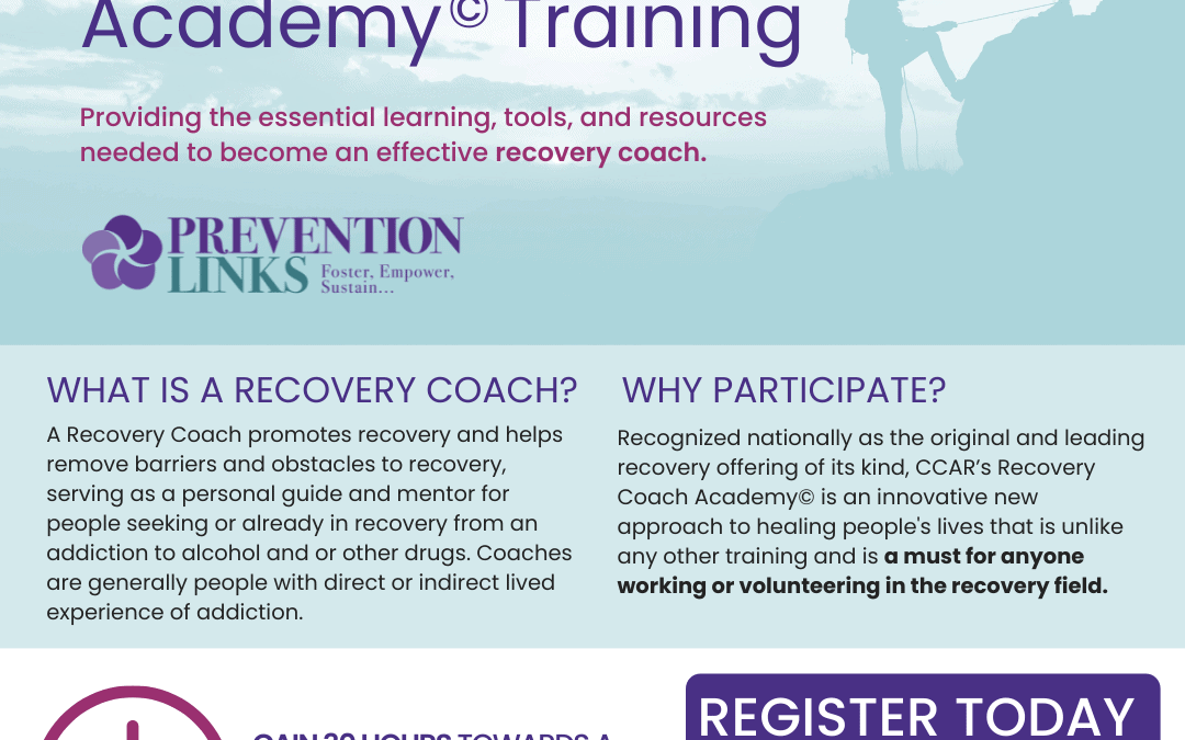 CCAR Recovery Coach Academy© Training (Virtual)