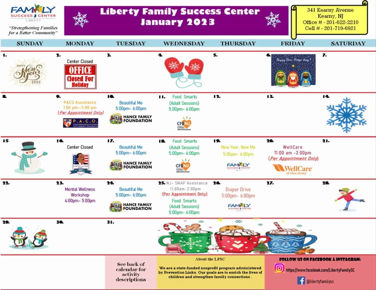 Liberty FSC January 2023 Calendar _Eng Front_