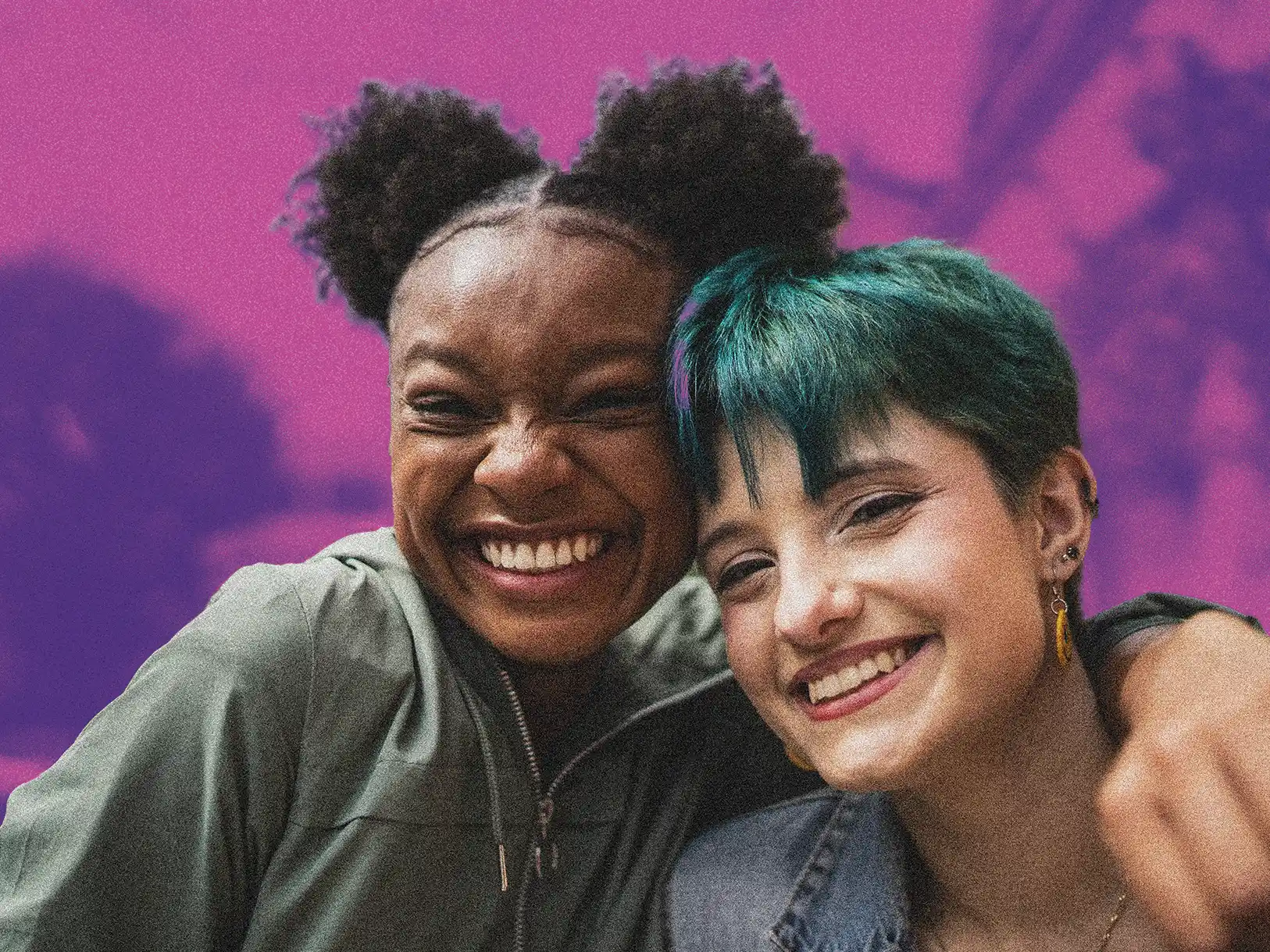 two young women smiling