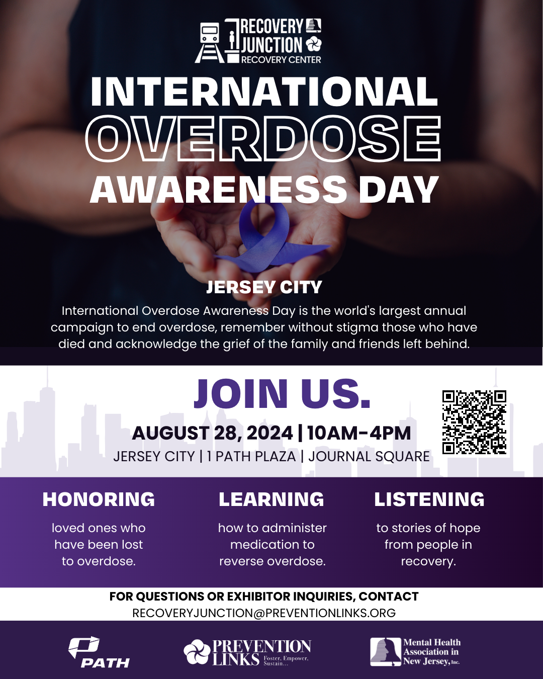 International Overdose Awareness Day Jersey City Flyer