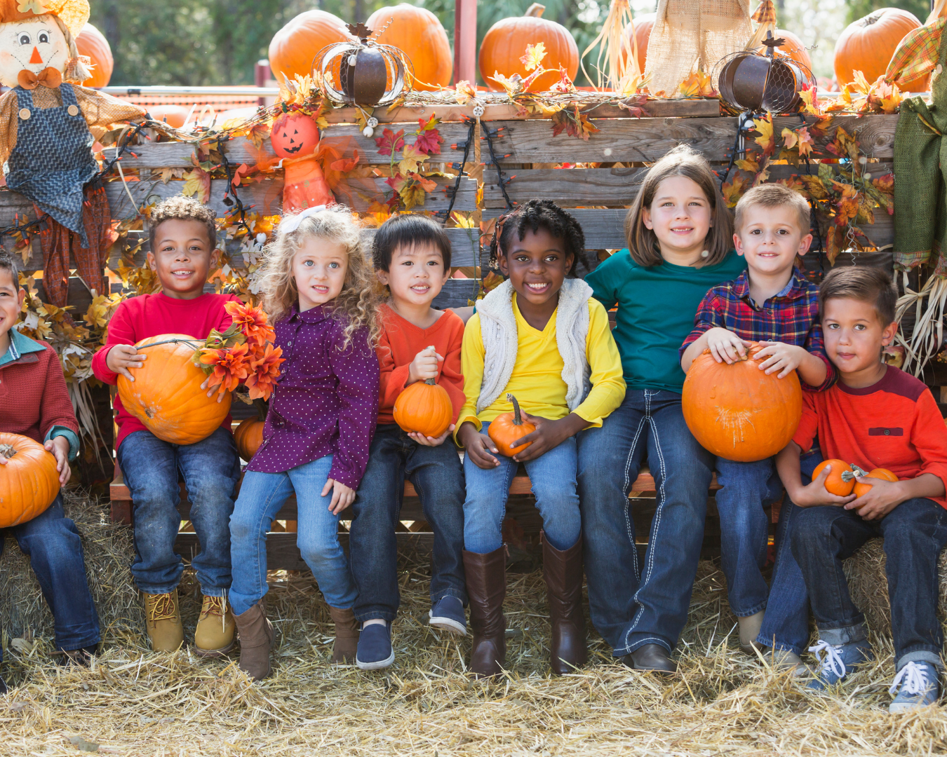 children at a fall festival