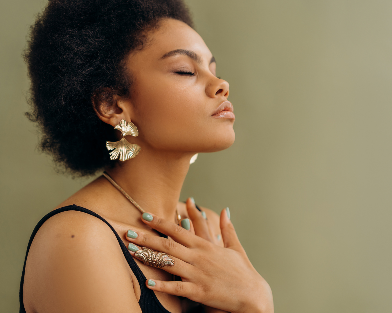 woman meditating