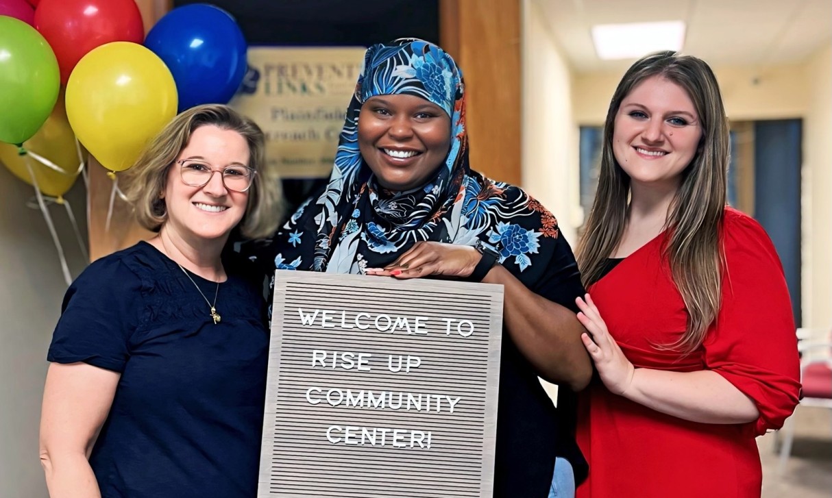 Morgan Thompson, CEO at the Rise Up Community Center Grand Opening